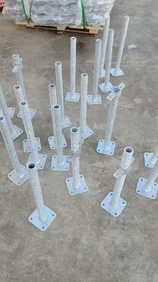 Ρυθμιζόμενο Κοίλο Βιδωτό Βάσης Υποδοχής Βαρέως Τύπου από Χάλυβα για Σκαλωσιές & Κατασκευές