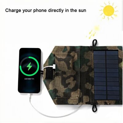 Ηλιακά πάνελ Usb Φορτιστής Φορητός Πτυσσόμενος Mini Six Slices Πτυσσόμενος