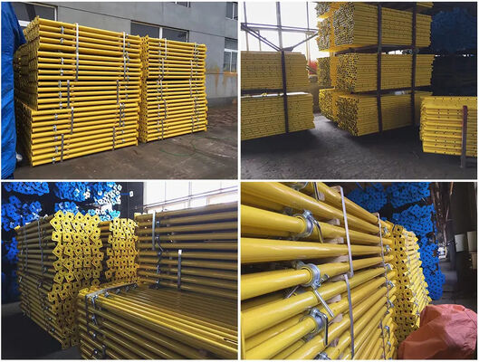 Adjustable Height Scaffolding Steel Props Long Service Life Corrosion Resistant