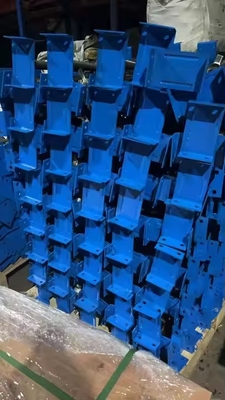 Ρυθμίσιμο U Head Steel Screw Base Jack με γαλάζιο χρώμα βάσης